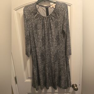 Michael Kors Animal Print Cut Out Dress